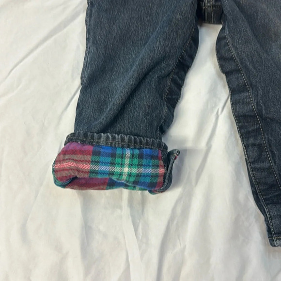 OshKosh B’Gosh - flannel lined overalls.  Size 18 months - Picture 3 of 7